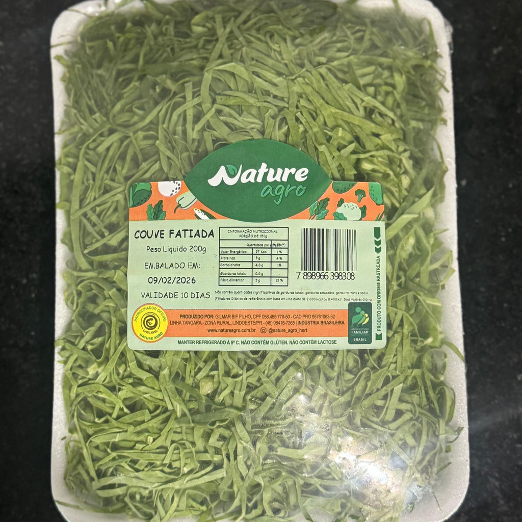 Couve Folha Fatiada 200g | Cód 310