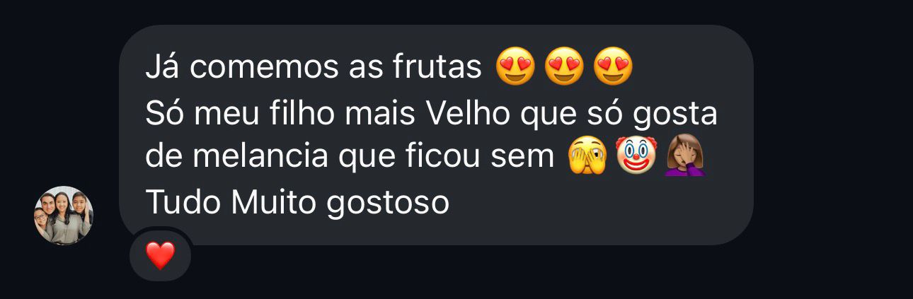 Depoimento de cliente Nature Prontos em Cascavel